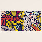Playful flowers illustration Desk Mat Gallery Image 3