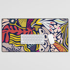 Playful flowers illustration Desk Mat Gallery Image 1