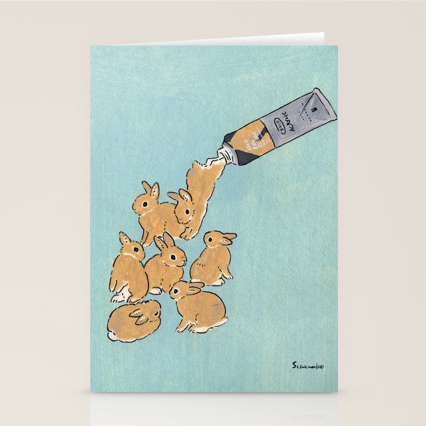 BUN of RAW SIENNA Stationery Card Gallery Image 2
