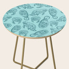 Manatees - Teal Side Table Gallery Image 2