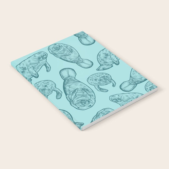 Manatees - Teal Notebook Gallery Image 2