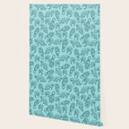 Manatees - Teal Wallpaper Gallery Image 2