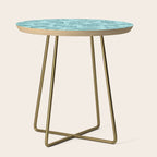 Manatees - Teal Side Table Gallery Image 1