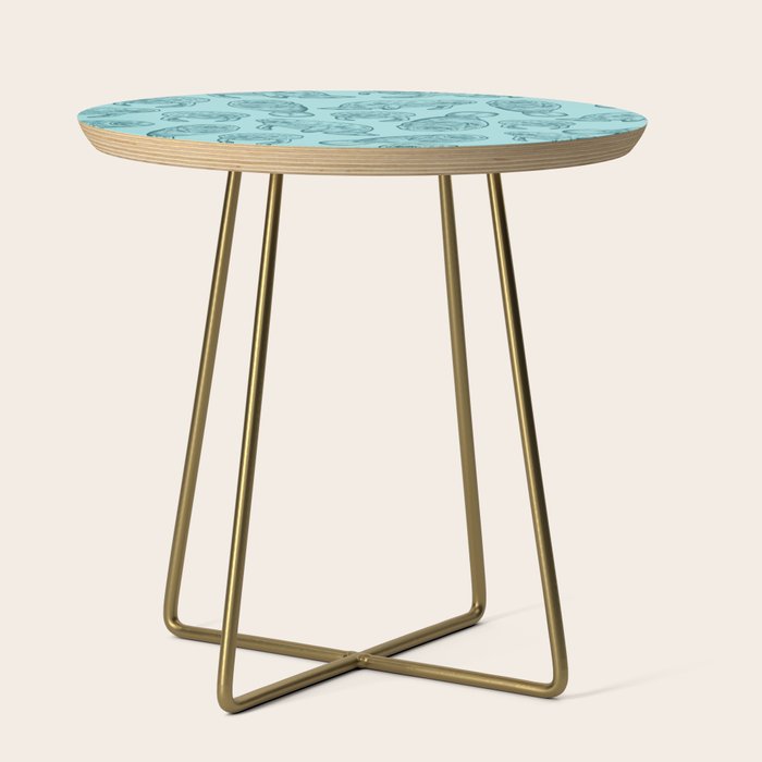 Manatees - Teal Side Table Gallery Image 1