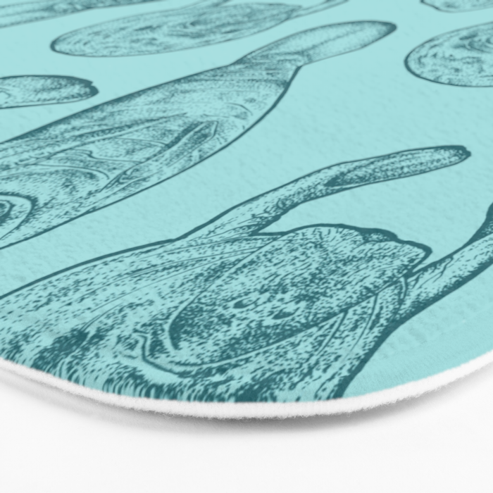 Manatees - Teal Bath Mat Gallery Image 3