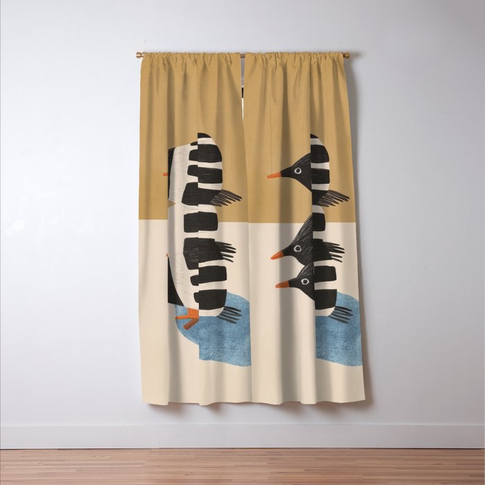 Minimal Penguin Stack Window Curtain Gallery Image 3