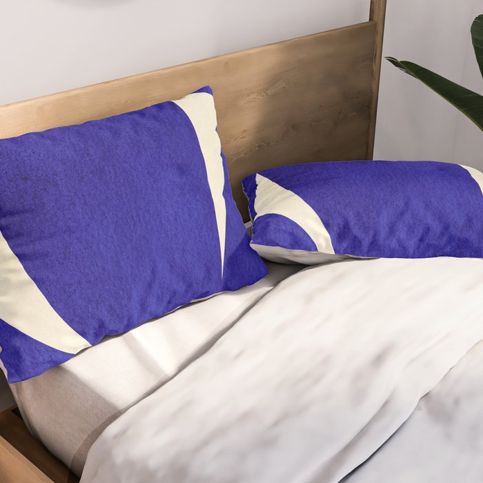 Abstract cutout 04-blue Pillow Sham Gallery Image 2