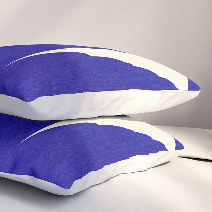 Abstract cutout 04-blue Pillow Sham Gallery Image 3