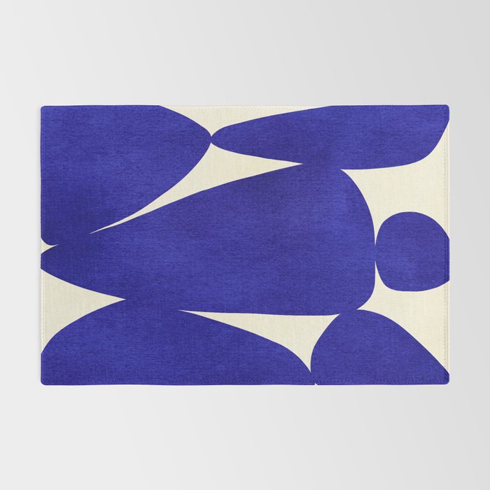 Abstract cutout 04-blue Rug Gallery Image 2