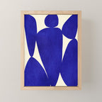 Abstract cutout 04-blue Mini Art Print Gallery Image 1