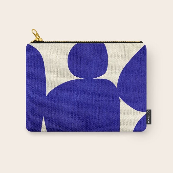 Abstract cutout 04-blue Carry All Pouch Gallery Image 1