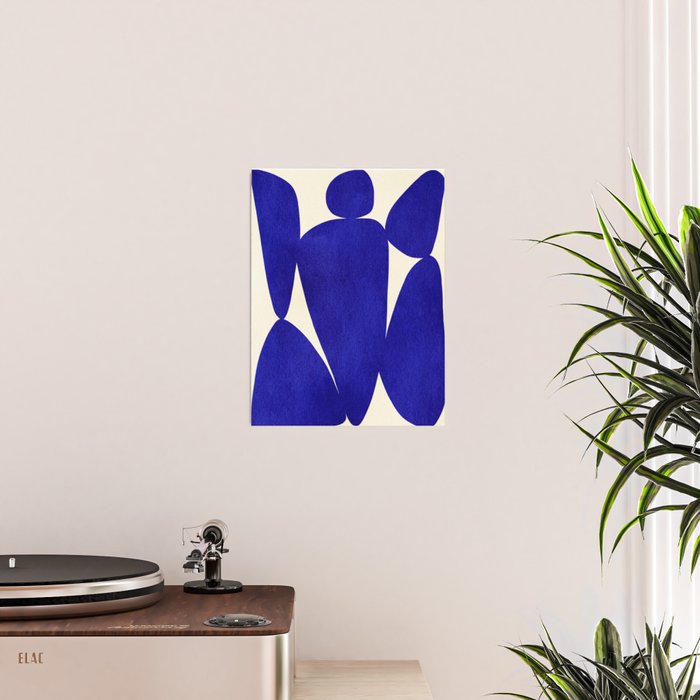 Abstract cutout 04-blue Poster Gallery Image 2