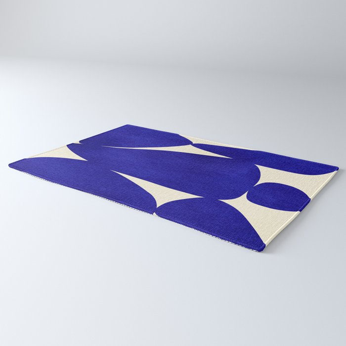 Abstract cutout 04-blue Rug Gallery Image 3