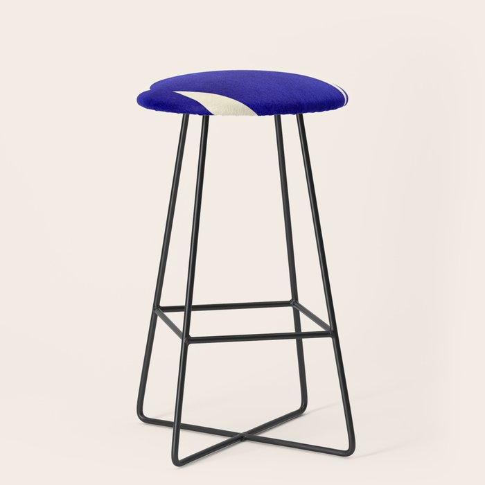 Abstract cutout 04-blue Stool Gallery Image 1