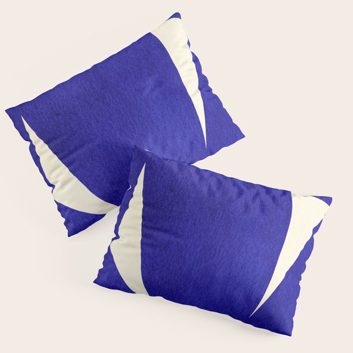 Abstract cutout 04-blue Pillow Sham Gallery Image 1