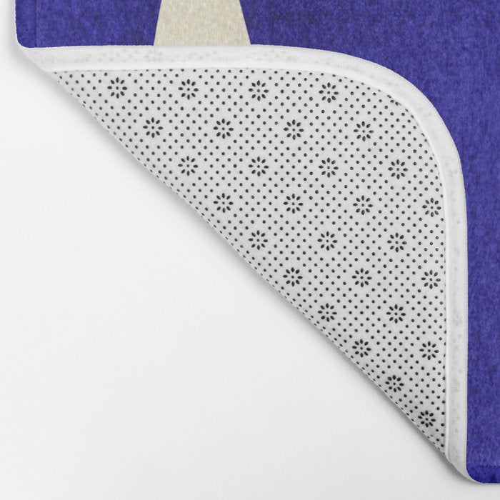 Abstract cutout 04-blue Bath Mat Gallery Image 2