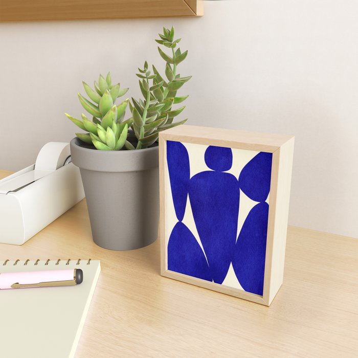 Abstract cutout 04-blue Mini Art Print Gallery Image 2