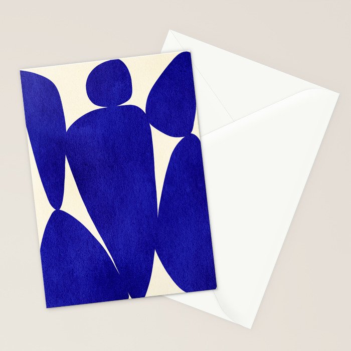 Abstract cutout 04-blue Stationery Card Gallery Image 2