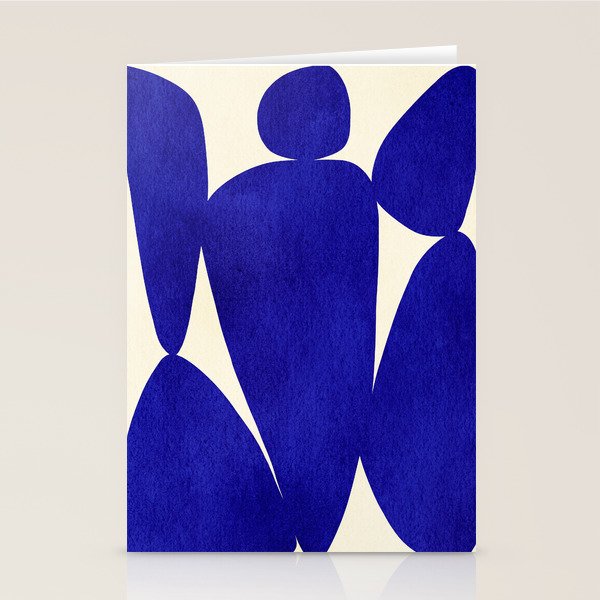 Abstract cutout 04-blue Stationery Card Gallery Image 2
