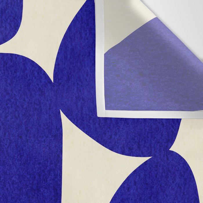 Abstract cutout 04-blue Wall Tapestry Gallery Image 3