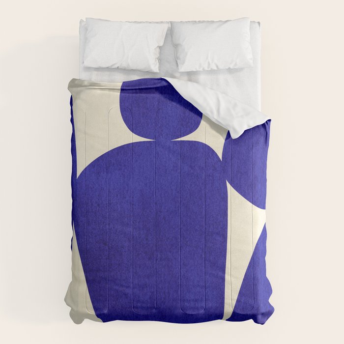 Abstract cutout 04-blue Comforter Gallery Image 1