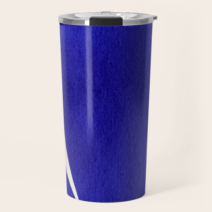 Abstract cutout 04-blue Travel Mug Gallery Image 1