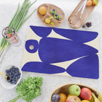 Abstract cutout 04-blue Cutting Board Gallery Image 2