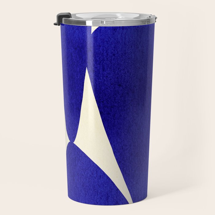 Abstract cutout 04-blue Travel Mug Gallery Image 3