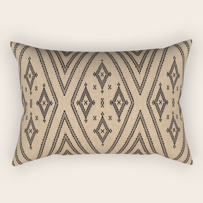 Traditional Bohemian African Moroccan Style  Rectangular Pillow Gallery Image 2