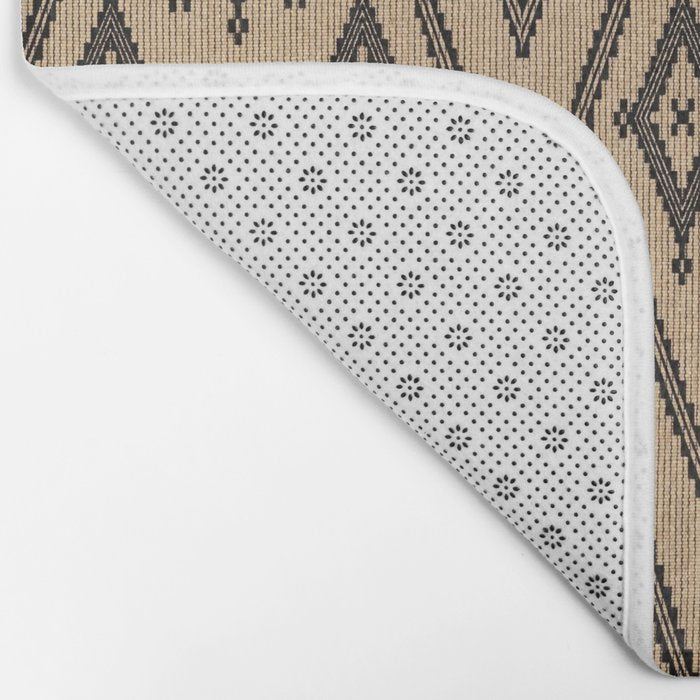 Traditional Bohemian African Moroccan Style  Bath Mat Gallery Image 2