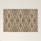 Traditional Bohemian African Moroccan Style  Welcome Mat Gallery Image 1