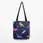 Dinosaurs in Space Tote Bag Gallery Image 2