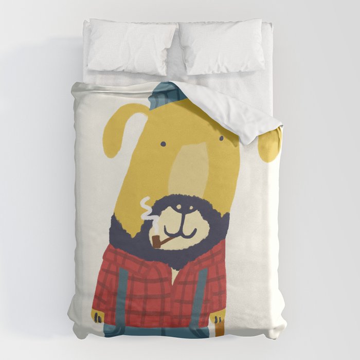 Rugged Roger - the lumberjack Duvet Cover Gallery Image 6