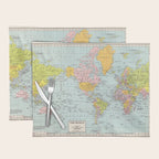 World Map Placemat Gallery Image 1