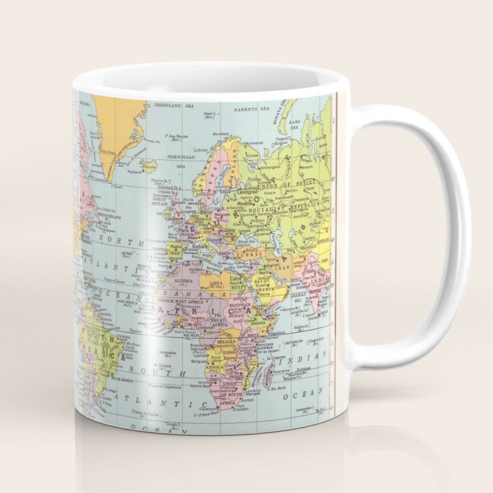 World Map Coffee Mug Gallery Image 1