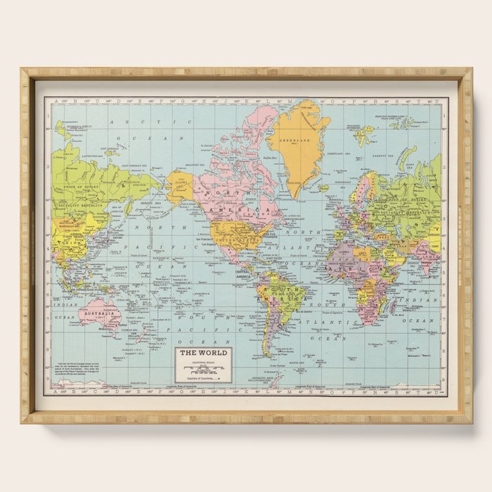 World Map Serving Tray Gallery Image 1