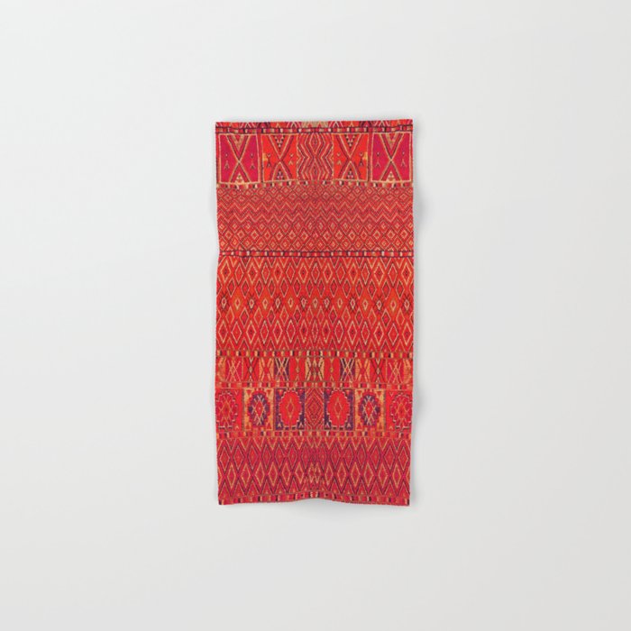 Orange Traditional Moroccan Berber Rug Design B30 Bath Towel Gallery Image 1