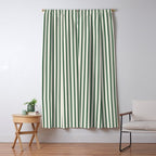 Green And Cream Striped Window Curtain Gallery Image 5
