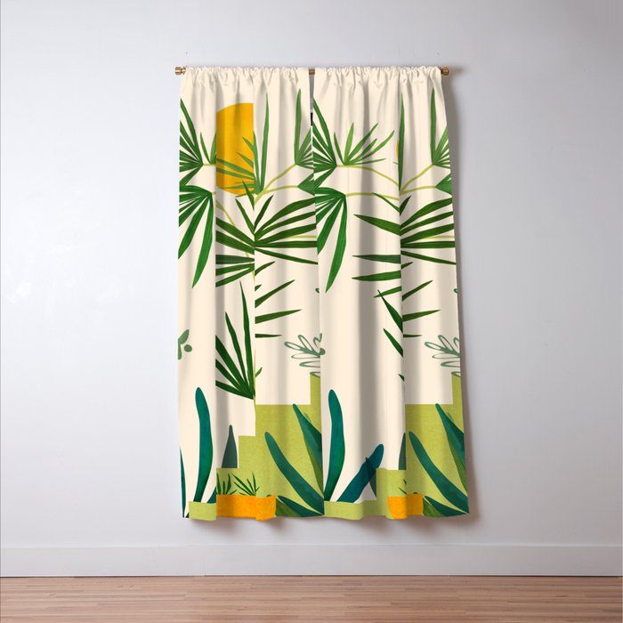 Mojave Morning Desert Landscape Window Curtain Gallery Image 3