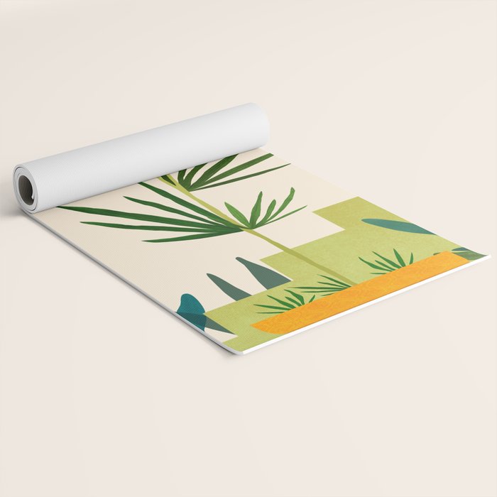 Mojave Morning Desert Landscape Yoga Mat Gallery Image 2