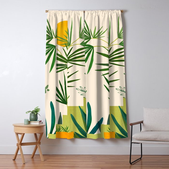 Mojave Morning Desert Landscape Window Curtain Gallery Image 1