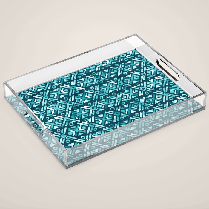 Sonoran Stripe - Oasis Acrylic Tray Gallery Image 1