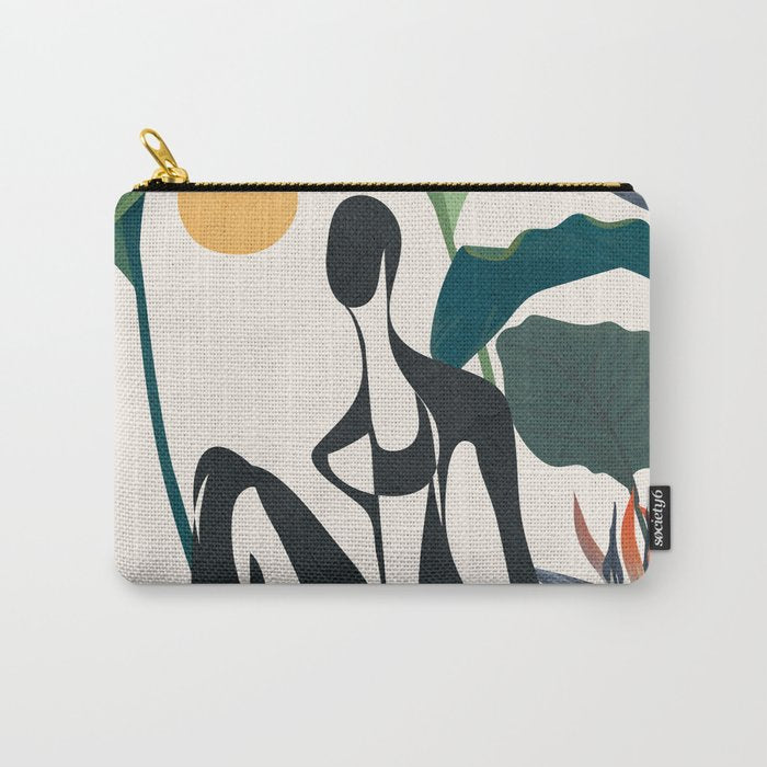 Abstract Female Figure 21 Carry All Pouch Gallery Image 1