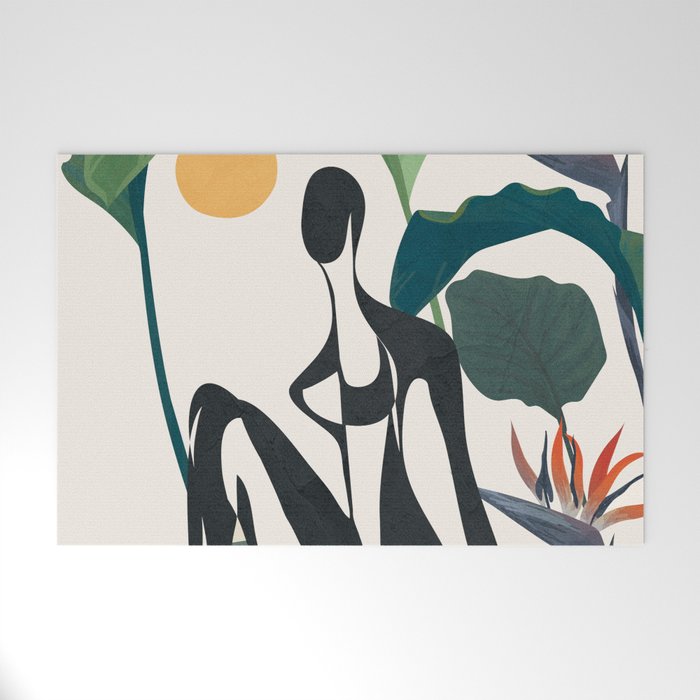 Abstract Female Figure 21 Welcome Mat Gallery Image 1