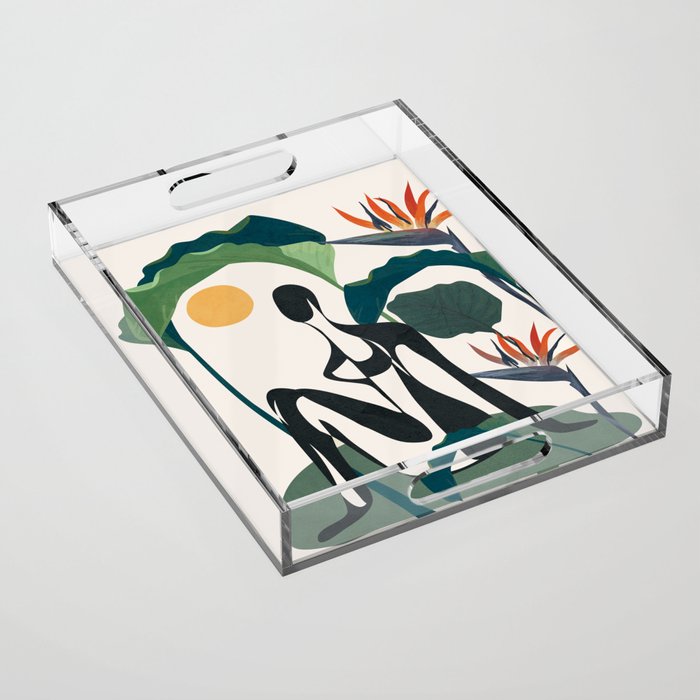 Abstract Female Figure 21 Acrylic Tray Gallery Image 1