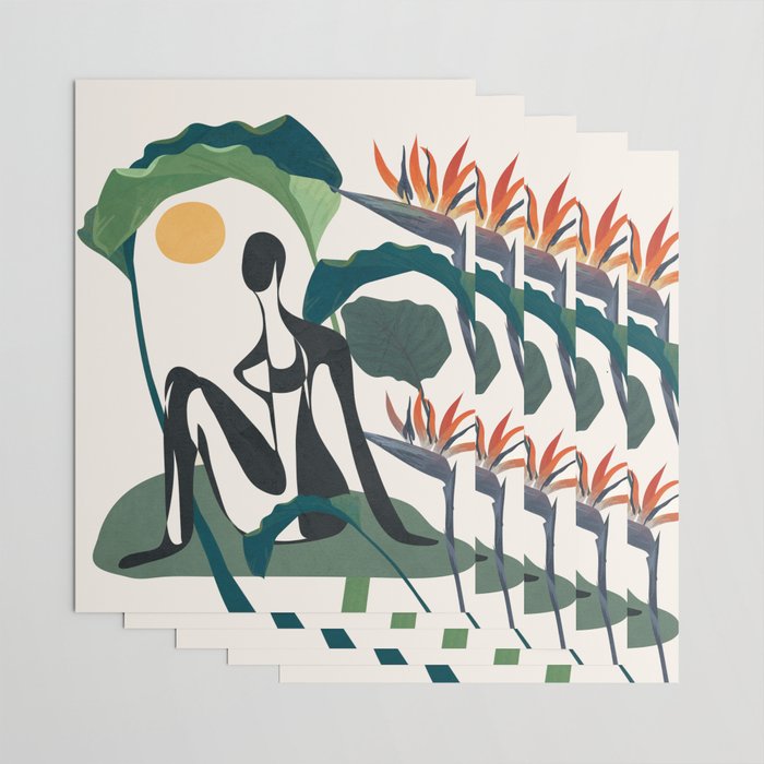 Abstract Female Figure 21 Wrapping Paper Gallery Image 3