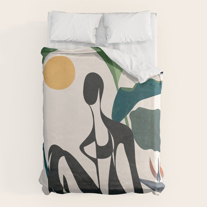 Abstract Female Figure 21 Duvet Cover Gallery Image 1