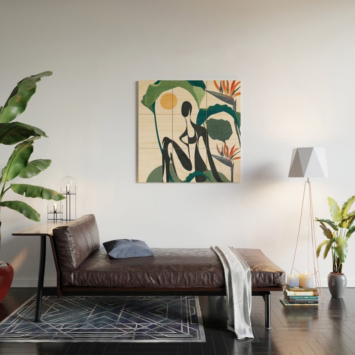 Abstract Female Figure 21 Wood Wall Art Gallery Image 2