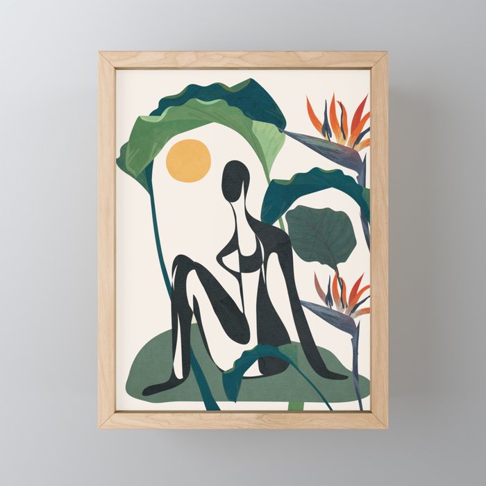 Abstract Female Figure 21 Mini Art Print Gallery Image 1