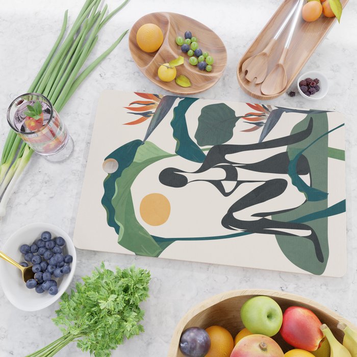 Abstract Female Figure 21 Cutting Board Gallery Image 2
